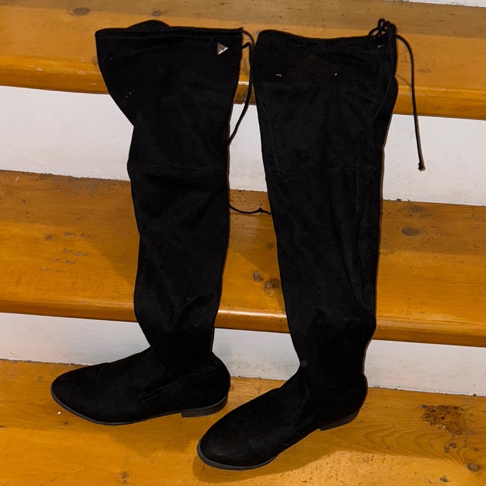 Guess Black Over-the-Knee Boots